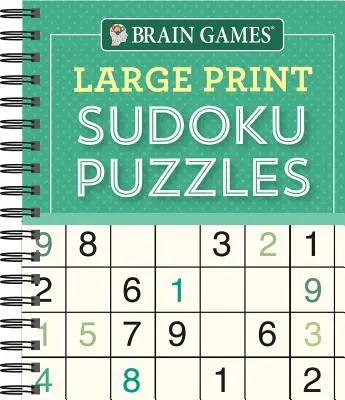 Brain Games - Großdruck Sudoku Puzzles (Grün) - Brain Games - Large Print Sudoku Puzzles (Green)