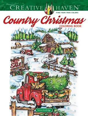 Creative Haven Land Weihnachten Malbuch - Creative Haven Country Christmas Coloring Book