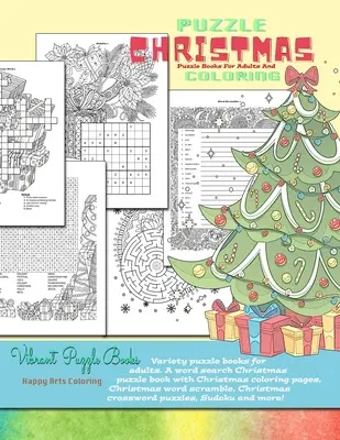 CHRISTMAS-Puzzle-Bücher für Erwachsene und Färbung. Vielfalt Rätselbücher für Erwachsene. Eine Wortsuche Weihnachten Puzzle-Buch mit Weihnachten Malvorlagen, Ch - CHRISTMAS puzzle books for adults and coloring. Variety puzzle books for adults. A word search Christmas puzzle book with Christmas coloring pages, Ch
