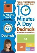 10 Minutes A Day Decimals, Ages 7-11 (Key Stage 2) - Unterstützt den Nationalen Lehrplan, hilft bei der Entwicklung starker mathematischer Fähigkeiten - 10 Minutes A Day Decimals, Ages 7-11 (Key Stage 2) - Supports the National Curriculum, Helps Develop Strong Maths Skills
