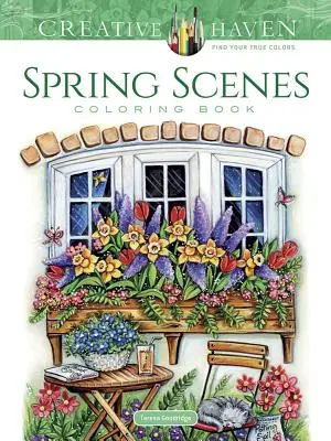 Creative Haven Frühlingsszenen Malbuch - Creative Haven Spring Scenes Coloring Book