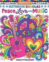 Notizbuch Doodles Frieden, Liebe und Musik: Mal- & Aktivitätsbuch - Notebook Doodles Peace, Love, and Music: Coloring & Activity Book