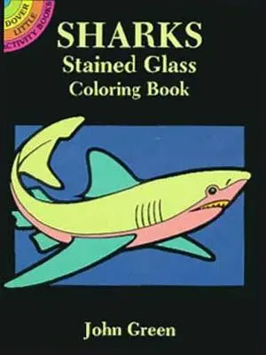 Haie Buntglas-Malbuch - Sharks Stained Glass Coloring Book