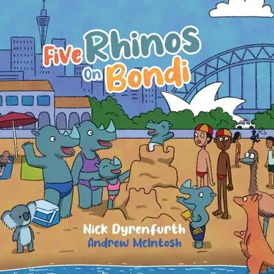 Fünf Nashörner am Bondi - Five Rhinos on Bondi