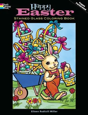 Frohe Ostern Glasmalerei Malbuch - Happy Easter Stained Glass Coloring Book