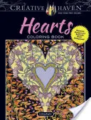 Creative Haven Hearts Malbuch: Romantische Motive auf dramatischem schwarzem Hintergrund - Creative Haven Hearts Coloring Book: Romantic Designs on a Dramatic Black Background