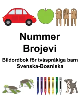 Englisch-Tigrinya Time Children's Bilingual Picture Book - Svenska-Bosniska Nummer/Brojevi Bildordbok fr tvsprkiga barn