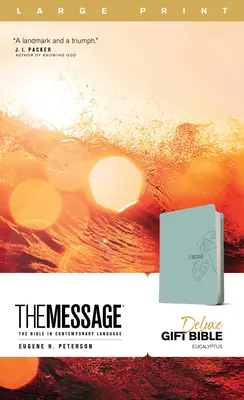 The Message Deluxe Geschenkbibel, Großdruck (Leder-Look, Teal): Die Bibel in zeitgenössischer Sprache - The Message Deluxe Gift Bible, Large Print (Leather-Look, Teal): The Bible in Contemporary Language