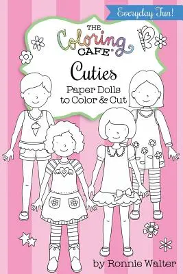 The Coloring Cafe Cuties-Papierpuppen zum Ausmalen und Ausschneiden - The Coloring Cafe Cuties-Paper Dolls to Color and Cut