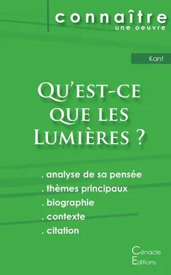 Fiche de lecture Qu'est-ce que les Lumires ? De Emmanuel Kant (Vollständige philosophische Analyse und Zusammenfassung) - Fiche de lecture Qu'est-ce que les Lumires ? De Emmanuel Kant (Analyse philosophique de rfrence et rsum complet)