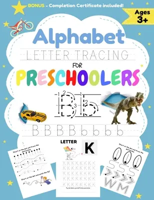 Alphabetische Buchstabensuche für Vorschulkinder: Ein Arbeitsbuch für Jungen zum Üben von Stiftkontrolle, Linien nachzeichnen, Formen des Alphabets und mehr! - Alphabet Letter Tracing for Preschoolers: A Workbook For Boys to Practice Pen Control, Line Tracing, Shapes the Alphabet and More!