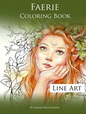 Feen-Malbuch: Line Art - Faerie Coloring Book: Line Art