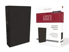 Die NKJV, Offene Bibel, Kunstleder, Schwarz, Red Letter Edition, Comfort Print: Vollständiges Nachschlagewerk - The NKJV, Open Bible, Imitation Leather, Black, Red Letter Edition, Comfort Print: Complete Reference System