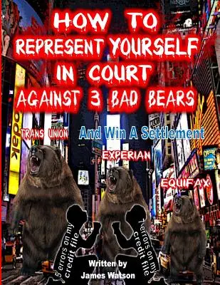 Wie man sich vor Gericht gegen 3 böse Buben verteidigt und einen Vergleich gewinnt: Gewinnen Sie einen Vergleich gegen Trans Union, Experian, Equifax - How to Represent yourself in Court Against 3 Bad Bears And win A Settlement: Win A Settlement Against Trans Union, Experian, Equifax