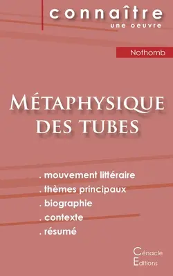 Fiche de lecture Mtaphysique des tubes de Amlie Nothomb (Analyse littraire de rfrence et rsum complet)