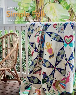 Simple Folk Quiltmuster mit Anleitungsvideos - Simple Folk Quilt Pattern with instructional videos