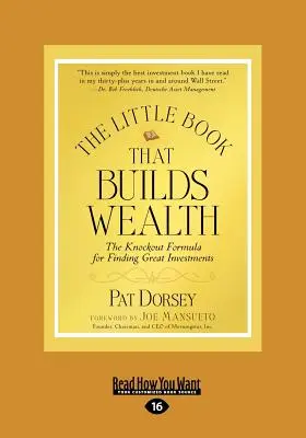 Das kleine Buch, das Reichtum schafft (Großdruck 16pt) - The Little Book That Builds Wealth (Large Print 16pt)
