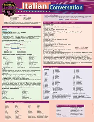 Italienische Konversation: Laminiertes Sprachhandbuch für das Schnellstudium - Italian Conversation: A Quickstudy Laminated Language Reference Guide