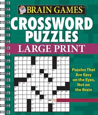 Denkspiele - Kreuzworträtsel - Großdruck (Grün) - Brain Games - Crossword Puzzles - Large Print (Green)