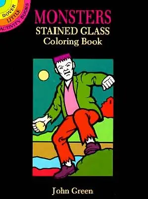 Monsters Buntglasmalerei Buch - Monsters Stained Glass Coloring Book