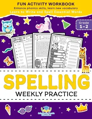 Rechtschreibung Wöchentliche Übung für die 1. und 2. Klasse: Lernen Sie zu schreiben und zu buchstabieren Wesentliche Wörter Alter 6-8 Kindergarten Workbook, 1st Grade Workbook und 2nd ... Re - Spelling Weekly Practice for 1st 2nd Grade: Learn to Write and Spell Essential Words Ages 6-8 Kindergarten Workbook, 1st Grade Workbook and 2nd ... Re