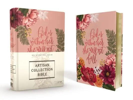 Niv, Artisan Collection Bibel, Leinen über Karton, Pink Floral, gestaltete Kanten unter Vergoldung, Red Letter Edition, Comfort Print - Niv, Artisan Collection Bible, Cloth Over Board, Pink Floral, Designed Edges Under Gilding, Red Letter Edition, Comfort Print