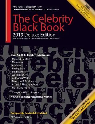 Das Schwarze Buch der Prominenten 2019 (Deluxe Edition): Über 56.000+ geprüfte Adressen von Prominenten für Autogramme & Memorabilia, Nonprofit-Fundraising, Prominente - The Celebrity Black Book 2019 (Deluxe Edition): Over 56,000+ Verified Celebrity Addresses for Autographs & Memorabilia, Nonprofit Fundraising, Celebri