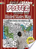 Baue ein Riesenposter-Malbuch - Karte der Vereinigten Staaten - Build a Giant Poster Coloring Book -- United States Map