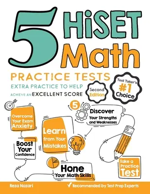 5 HiSET Mathe Übungstests: Extra Übung, um eine hervorragende Punktzahl zu erreichen - 5 HiSET Math Practice Tests: Extra Practice to Help Achieve an Excellent Score