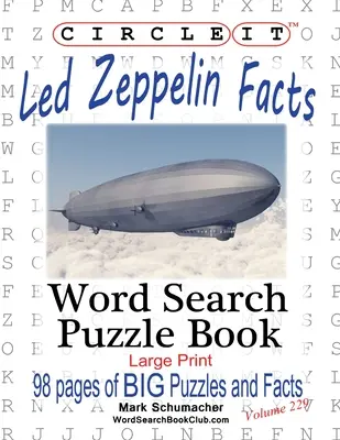 Kreisen Sie es ein, Fakten zu Led Zeppelin, Wortsuche, Rätselbuch - Circle It, Led Zeppelin Facts, Word Search, Puzzle Book