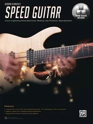 German Schauss's Speed Guitar: Blitzschnelles abwechselndes Picking und Koordination lernen, Buch & Online Video/Audio - German Schauss's Speed Guitar: Learn Lightning Fast Alternate Picking and Coordination, Book & Online Video/Audio