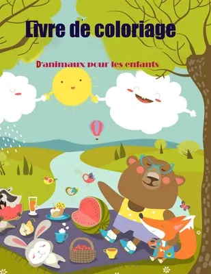 Tier-Malbuch für Kinder - Livre de coloriage d'animaux pour les enfants