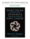 Student Solutions Manual for Nonlinear Dynamics and Chaos, 2. - Student Solutions Manual for Nonlinear Dynamics and Chaos, 2nd Edition