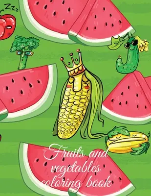 Obst- und Gemüsemalbuch - Fruits and vegetables coloring book