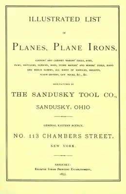 Sandusky Tool Co. 1877 Katalog - Sandusky Tool Co. 1877 Catalog