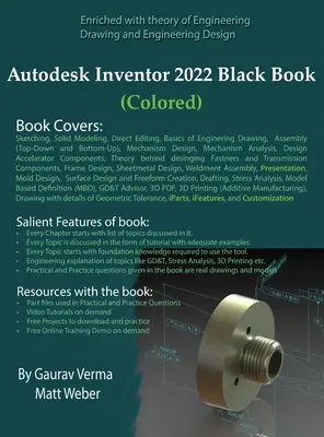 Autodesk Inventor 2022 Schwarzbuch (farbig) - Autodesk Inventor 2022 Black Book (Colored)