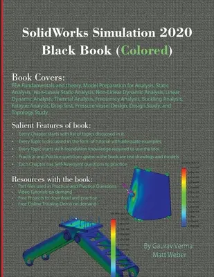 SolidWorks Simulation 2020 Schwarzes Buch (farbig) - SolidWorks Simulation 2020 Black Book (Colored)