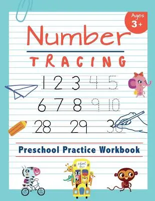 Arbeitsbuch für das Zahlenlesen in der Vorschule: Lernen Sie, die Zahlen 1-20 nachzuzeichnen - ein wichtiges Lese- und Schreibbuch für Vorschulkinder, Kindergärten und Kinder im Alter von 3-5 Jahren - Number Tracing Preschool Practice Workbook: Learn to Trace Numbers 1-20 Essential Reading And Writing Book for Pre K, Kindergarten and Kids Ages 3-5
