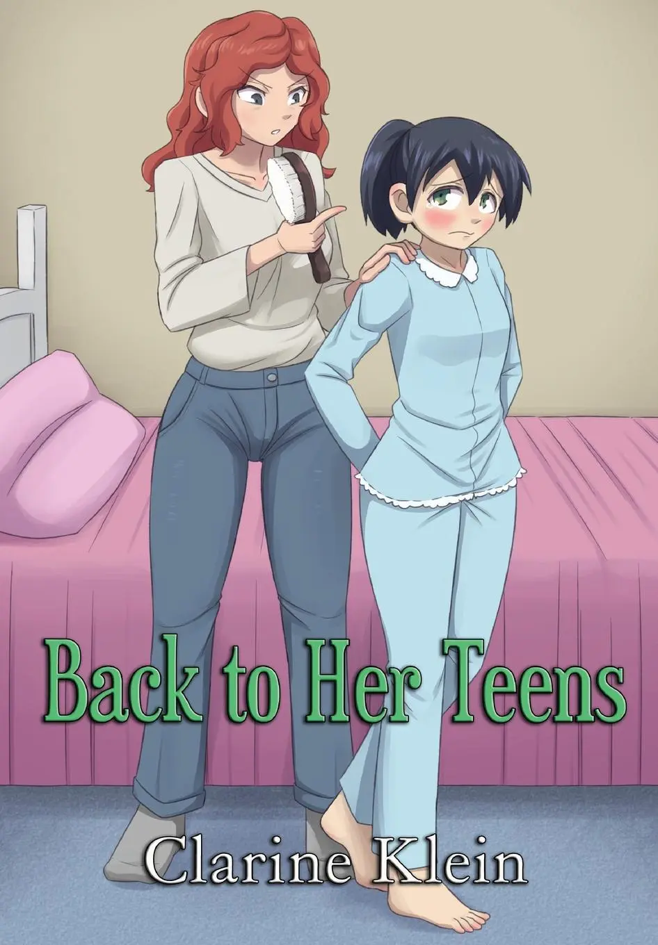 Zurück zu ihren Teenagern: Ein lesbischer Ageplay-Versohlungs-Roman - Back to Her Teens: A Lesbian Ageplay Spanking Romance