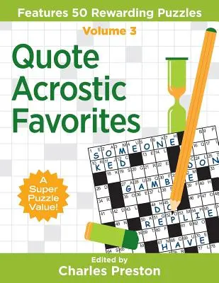 Zitat-Akrostichon-Favoriten: Mit 50 lohnenden Rätseln - Quote Acrostic Favorites: Features 50 Rewarding Puzzles