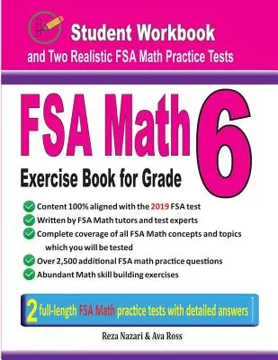 FSA Mathe-Übungsbuch für Klasse 6: Schülerarbeitsheft und zwei realistische FSA Mathe-Tests - FSA Math Exercise Book for Grade 6: Student Workbook and Two Realistic FSA Math Tests