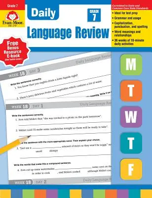 Tägliche Sprachprüfung, Klasse 7 Te - Daily Language Review, Grade 7 Te