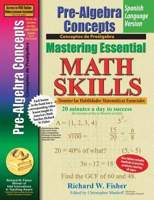 Pre-Algebra Concepts, Mastering Essential Math Skills Spanische Sprachversion - Pre-Algebra Concepts, Mastering Essential Math Skills Spanish Language Version