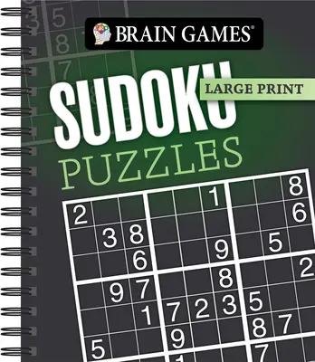 Denkspiele - Großdruck: Sudoku-Rätsel (Dunkelgrau) - Brain Games - Large Print: Sudoku Puzzles (Dark Gray)