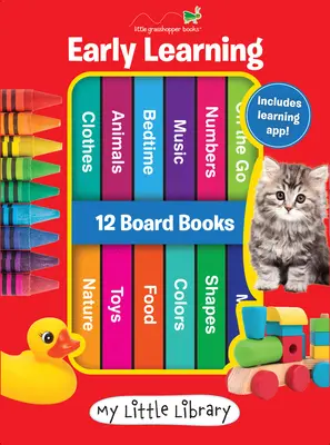 Meine kleine Bibliothek: Frühes Lernen - Erste Wörter (12 Pappbücher & herunterladbare App!) - My Little Library: Early Learning - First Words (12 Board Books & Downloadable App!)