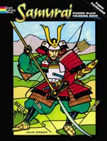 Samurai Glasmalerei Malbuch - Samurai Stained Glass Coloring Book