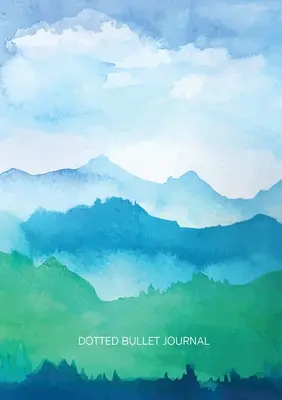 Watercolor Blue & Green Hills - Dotted Bullet Journal: Medium A5 - 5,83X8,27 - Watercolor Blue & Green Hills - Dotted Bullet Journal: Medium A5 - 5.83X8.27
