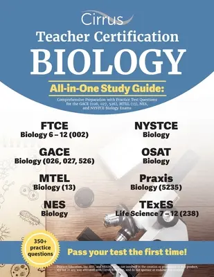 Studienführer Biologie für die Lehrerzertifizierung (All-in-One Study Guide): Umfassende Vorbereitung mit Praxistestfragen für die GACE (026, 027, 526), MTEL (13), - Teacher Certification Biology All-in-One Study Guide: Comprehensive Preparation with Practice Test Questions for the GACE (026, 027, 526), MTEL (13),