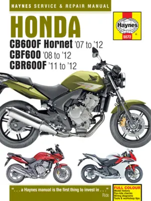 Honda Cb600f Hornet ('07 bis '12), Cbf600 ('08 bis '12) & Cbr600f ('11 bis '12) - Honda Cb600f Hornet ('07 to '12), Cbf600 ('08 to '12) & Cbr600f ('11 to '12)