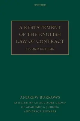 A Restatement of the English Law of Contract